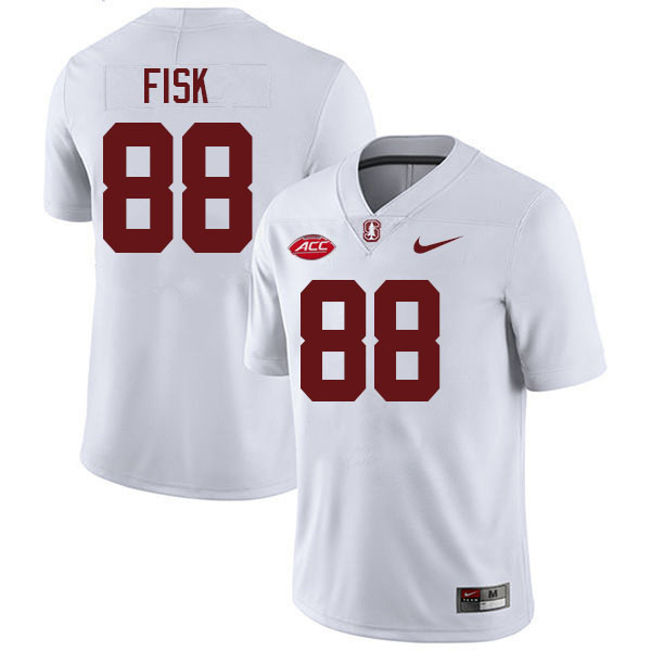 Tucker Fisk Stanford Jersey,Stanford Cardinal #88 Tucker Fisk Football Jersey Stitched-White